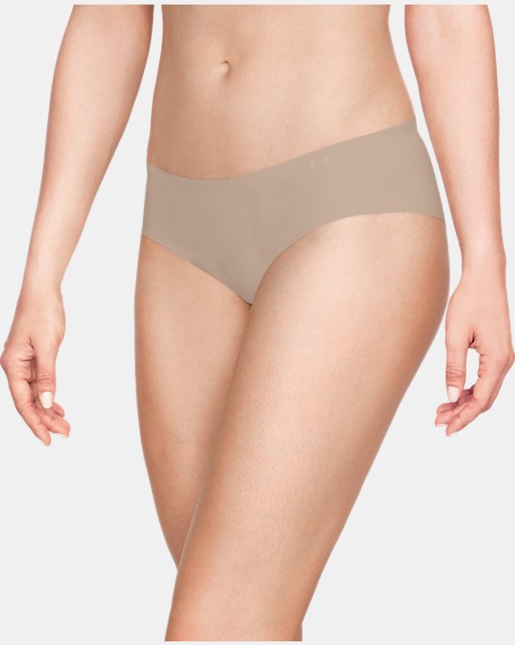 Under Armour Pure Stretch Lightweight Womens Hipster Brief Nude 